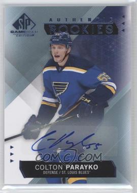 2015-16 SP Game-Used - [Base] - Blue Autographs #115 - Authentic Rookies - Colton Parayko