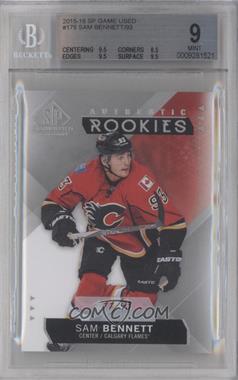 2015-16 SP Game-Used - [Base] #175 - Authentic Rookies - Sam Bennett /93 [BGS 9 MINT]