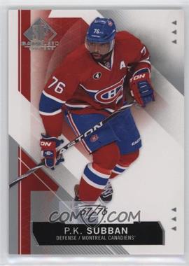 2015-16 SP Game-Used - [Base] #18 - P.K. Subban /76