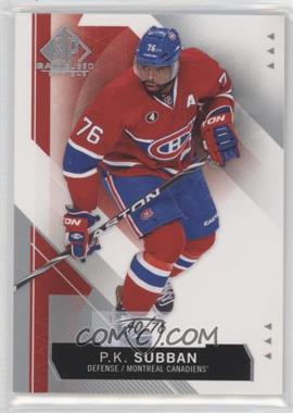 2015-16 SP Game-Used - [Base] #18 - P.K. Subban /76