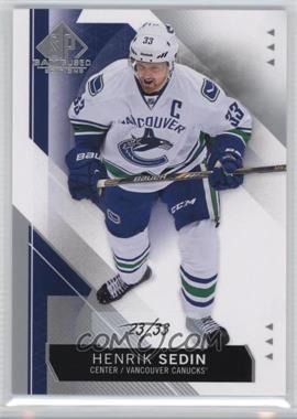 2015-16 SP Game-Used - [Base] #43 - Henrik Sedin /33