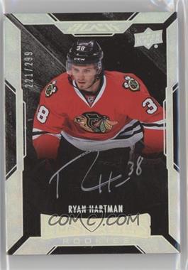 2015-16 UD Black - [Base] #39 - Lustrous Rookies Signatures - Ryan Hartman /299