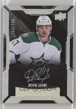 2015-16 UD Black - [Base] #49 - Lustrous Rookies Signatures - Devin Shore /299