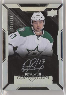 2015-16 UD Black - [Base] #49 - Lustrous Rookies Signatures - Devin Shore /299