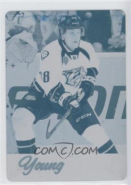 2015-16 Upper Deck - [Base] - Printing Plate Cyan #222 - Young Guns - Viktor Arvidsson /1