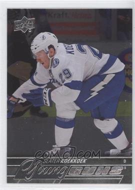 2015-16 Upper Deck - [Base] - Silver Foil Board #224 - Young Guns - Slater Koekkoek