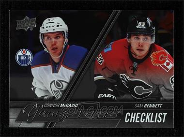 2015-16 Upper Deck - [Base] - Silver Foil Board #250 - Young Guns Checklist - Connor McDavid, Sam Bennett