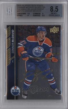 2015-16 Upper Deck - [Base] - Silver Foil Board #SP 1FS - Achievement - Connor McDavid (Facsimile Signature) [BGS 8.5 NM‑MT+]