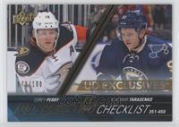 Checklist - Corey Perry, Vladimir Tarasenko #/100