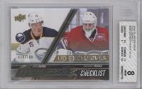 Young Guns Checklist - Jack Eichel, Zachary Fucale [BGS 8 NM‑MT…