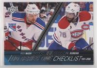 Checklist - P.K. Subban, Rick Nash