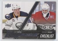 Young Guns Checklist - Jack Eichel, Zachary Fucale [EX to NM]