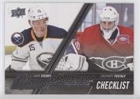 Young Guns Checklist - Jack Eichel, Zachary Fucale [EX to NM]