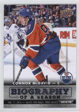 2015-16 Upper Deck - Biography of a Season Connor McDavid #BIOCM-12 - Connor McDavid