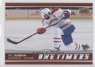 2015-16 Upper Deck - One Timers #1T-PS1 - Achievement - P.K. Subban