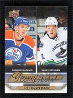 Young Guns Checklist - Connor McDavid, Jake Virtanen