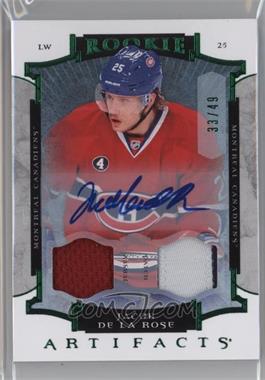 2015-16 Upper Deck Artifacts - [Base] - Emerald Jersey/Patch Autographs #176 - Rookies - Jacob de la Rose /49