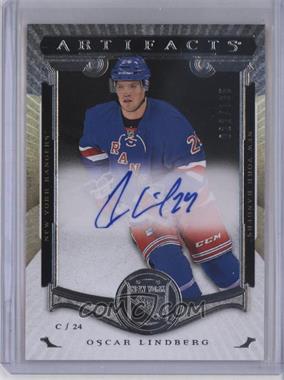 2015-16 Upper Deck Artifacts - Roman Numeral Rookies Redemptions - Autographs #X - Oscar Lindberg /135