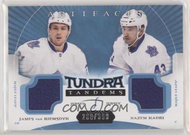 2015-16 Upper Deck Artifacts - Tundra Tandems - Blue #TT-VK - James van Riemsdyk, Nazem Kadri /399