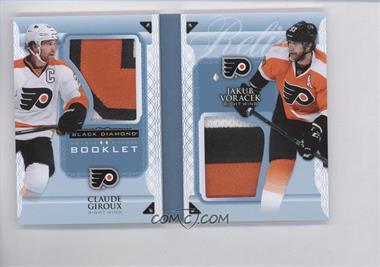 2015-16 Upper Deck Black Diamond - Double Diamond Booklet Relics - Prime Material #DDB-VG - Claude Giroux, Jakub Voracek /10