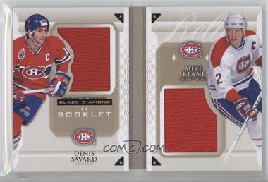 2015-16 Upper Deck Black Diamond - Double Diamond Booklet Relics #DDB-SK - Denis Savard, Mike Keane /99