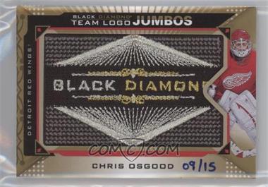 2015-16 Upper Deck Black Diamond - Team Logo Jumbos - Gold BD Logo #TLRW-CO - Chris Osgood /15