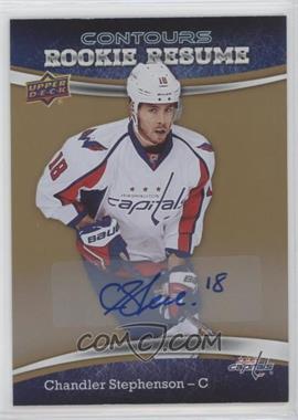 2015-16 Upper Deck Contours - Rookie Resume - Gold Rainbow Autographs #RR-47 - Chandler Stephenson