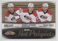 Hot Prospects Trios - Danny Biega, Rasmus Rissanen, Jaccob Slavin #/599