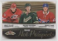 Hot Prospects Trios - Brett Pesce, Gustav Olofsson, Daniel Carr #/599