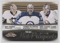 Hot Prospects Trios - Matt Murray, Connor Hellebuyck, Jean-Francois Berube [EX&…