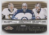 Hot Prospects Trios - Matt Murray, Connor Hellebuyck, Jean-Francois Berube #/599