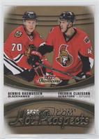 Hot Prospects Duos - Dennis Rasmussen, Fredrik Claesson #/399