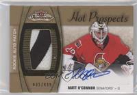 Hot Prospects Auto Patch - Matt O'Connor #/499