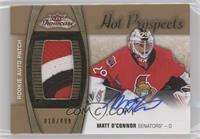 Hot Prospects Auto Patch - Matt O'Connor #/499