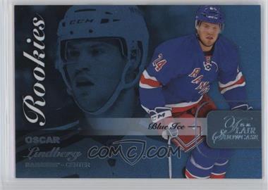 2015-16 Upper Deck Fleer Showcase - Flair - Blue Ice #46 - Row 0 Rookies - Oscar Lindberg /199