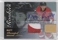 Row 0 Rookies Auto Patch - Matt Puempel #/65