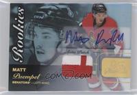 Row 0 Rookies Auto Patch - Matt Puempel [Noted] #/65