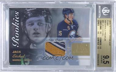 2015-16 Upper Deck Fleer Showcase - Flair - Premium Materials #65 - Row 0 Rookies Patch - Jack Eichel /35 [BGS 9.5 GEM MINT]