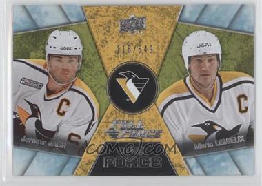 2015-16 Upper Deck Full Force - Dual Force #DF-9 - Jaromir Jagr, Mario Lemieux /649