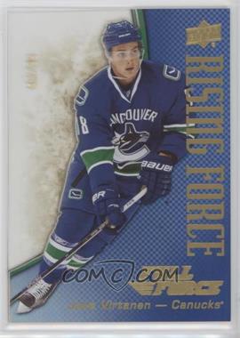 2015-16 Upper Deck Full Force - Rising Force - Gold #RF-JV - Jake Virtanen /99