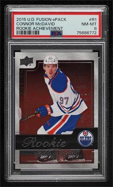 2015-16 Upper Deck Fusion - Rookie Achievements #R1 - Connor McDavid [PSA 8 NM‑MT]