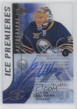 2015-16 Upper Deck Ice - Premieres Autographs #IPA-LU - Linus Ullmark /499