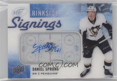 2015-16 Upper Deck Ice - Rinkside Signings #RS-DS - Daniel Sprong