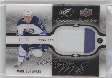 2015-16 Upper Deck Ice - Signature Swatches - Black Patch #SS-MA - Mark Scheifele /15