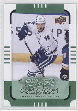 2015-16 Upper Deck MVP - [Base] - Green #133 - Short Print - Daniel Sedin