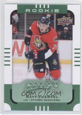 2015-16 Upper Deck MVP - [Base] - Green #196 - Short Print - Rookie - Matt Puempel