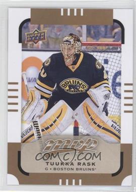 2015-16 Upper Deck MVP - [Base] #104 - Short Print - Tuukka Rask