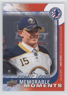 2015-16 Upper Deck National Hockey Card Day - American #USA 16 - Memorable Moments - Jack Eichel