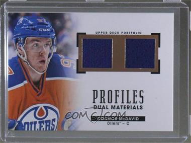 2015-16 Upper Deck Portfolio - Profiles Materials Dual Jerseys #PM2-CM - Connor McDavid