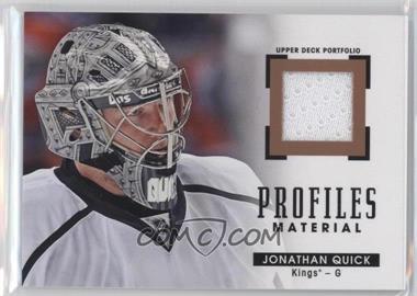 2015-16 Upper Deck Portfolio - Profiles Materials Jerseys #PM-JQ - Jonathan Quick